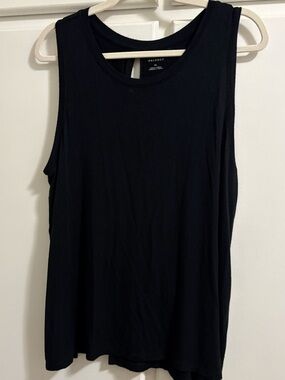 Halogen Black Scoop Neck Tank Top